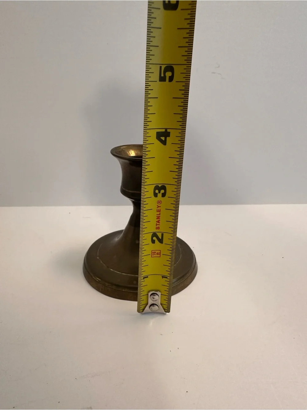 Brass Candlestick Holder - Gold Finish